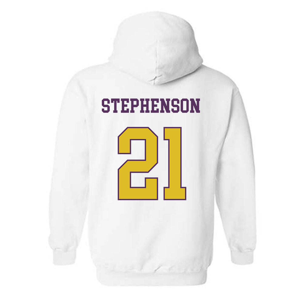 JMU - NCAA Women's Basketball : Zakiya Stephenson - Vintage Dukes Hooded Sweatshirt-1