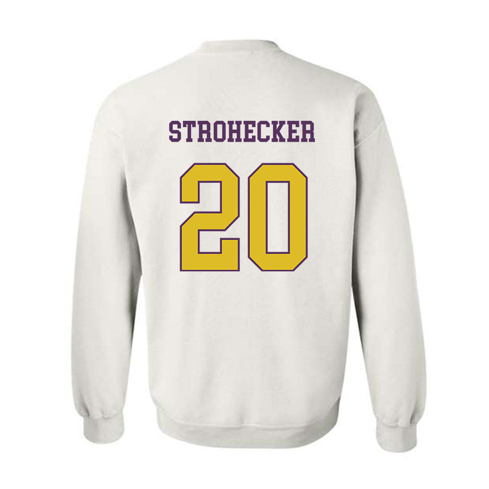 JMU - NCAA Baseball : Jonathan Strohecker - Vintage Dukes Crewneck Sweatshirt-1