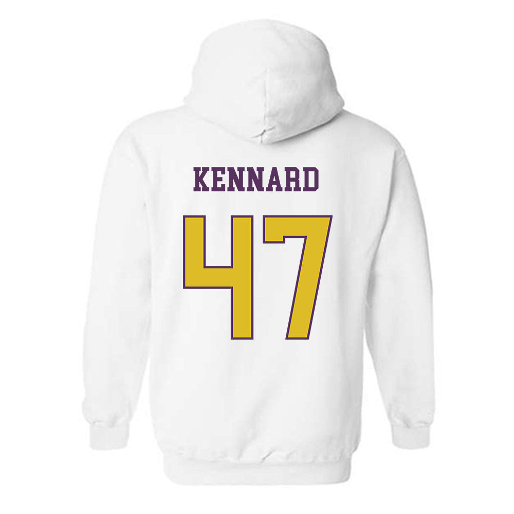 JMU - NCAA Football : Josiah Kennard - Vintage Dukes Hooded Sweatshirt-1