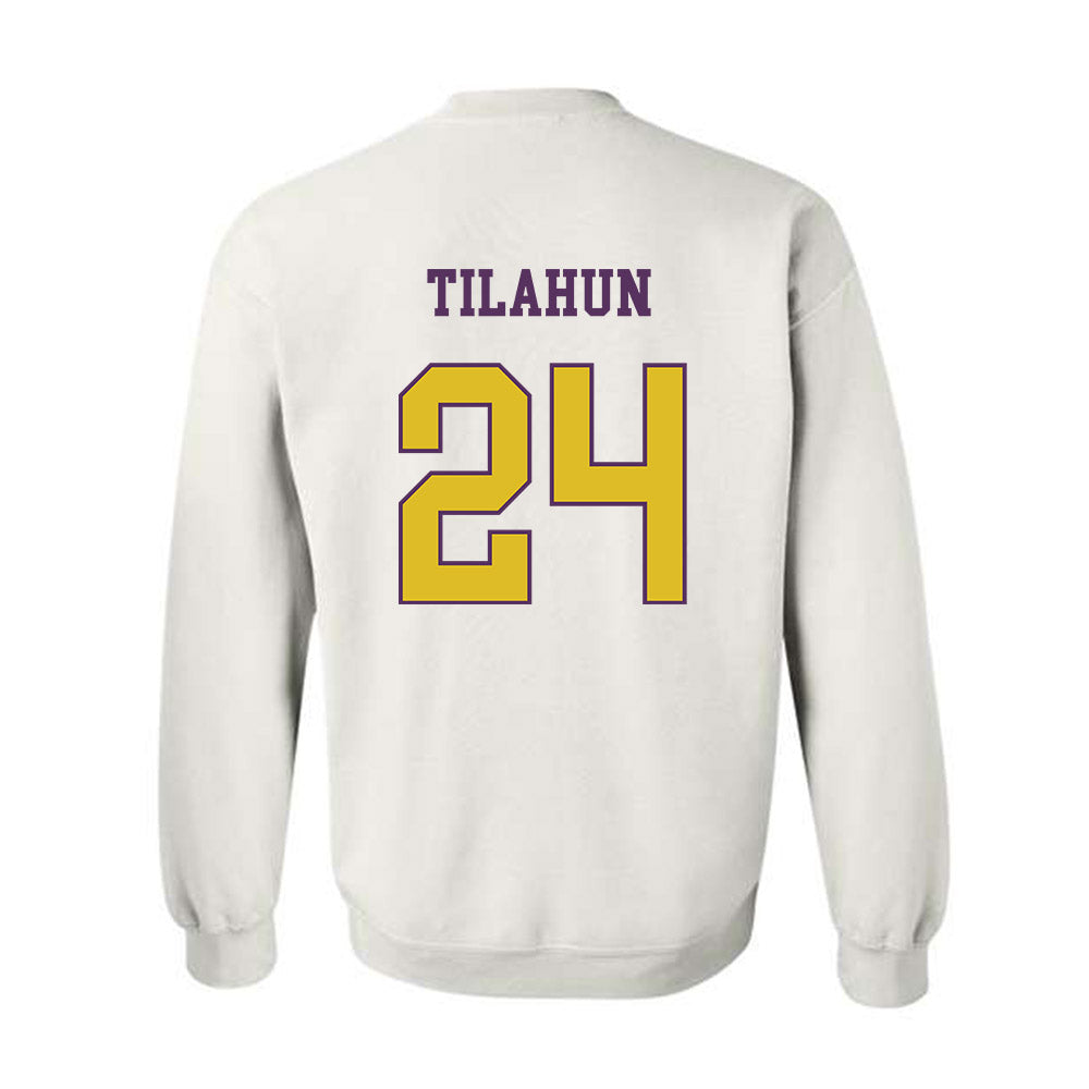 JMU - NCAA Men's Soccer : Henok Tilahun - Vintage Dukes Crewneck Sweatshirt-1