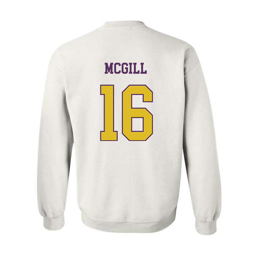 JMU - NCAA Football : TJ McGill - Vintage Dukes Crewneck Sweatshirt-1
