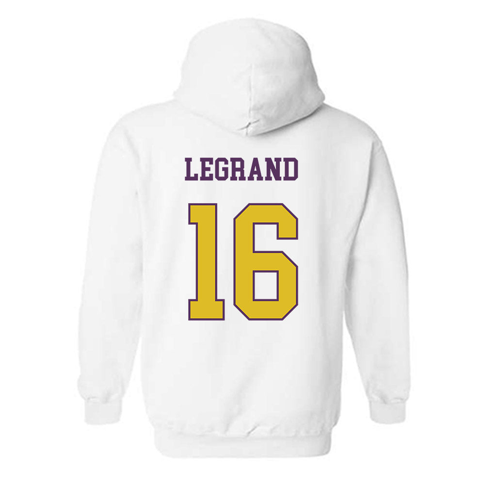 JMU - NCAA Softball : Emily LeGrand - Vintage Dukes Hooded Sweatshirt-1