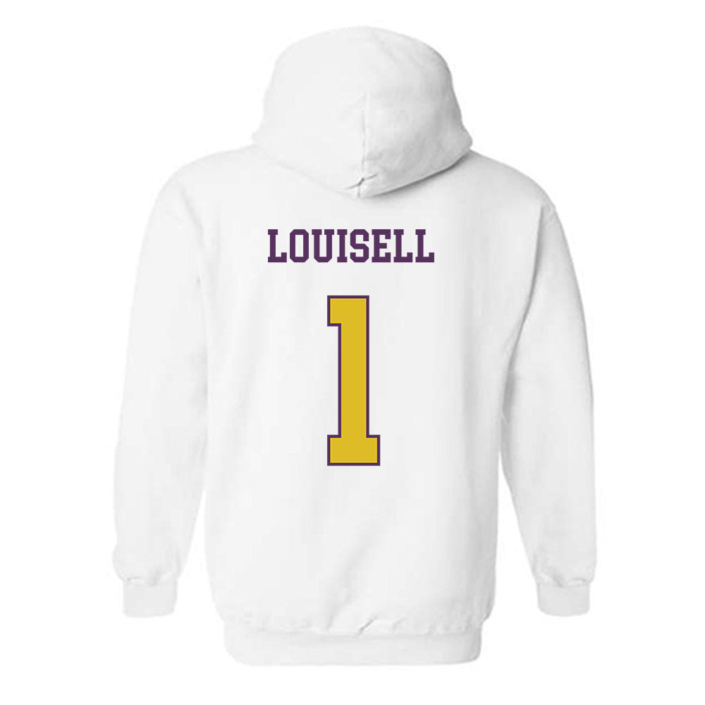 JMU - NCAA Women's Volleyball : Kennedy Louisell - Vintage Dukes Hooded Sweatshirt-1