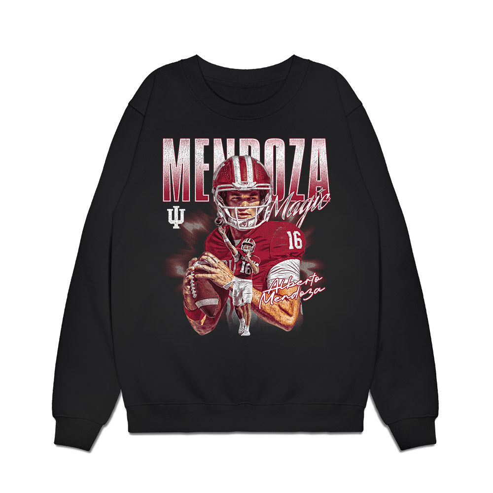 Indiana - NCAA Football : Alberto Mendoza - Collage Premium Crewneck Sweatshirt-0