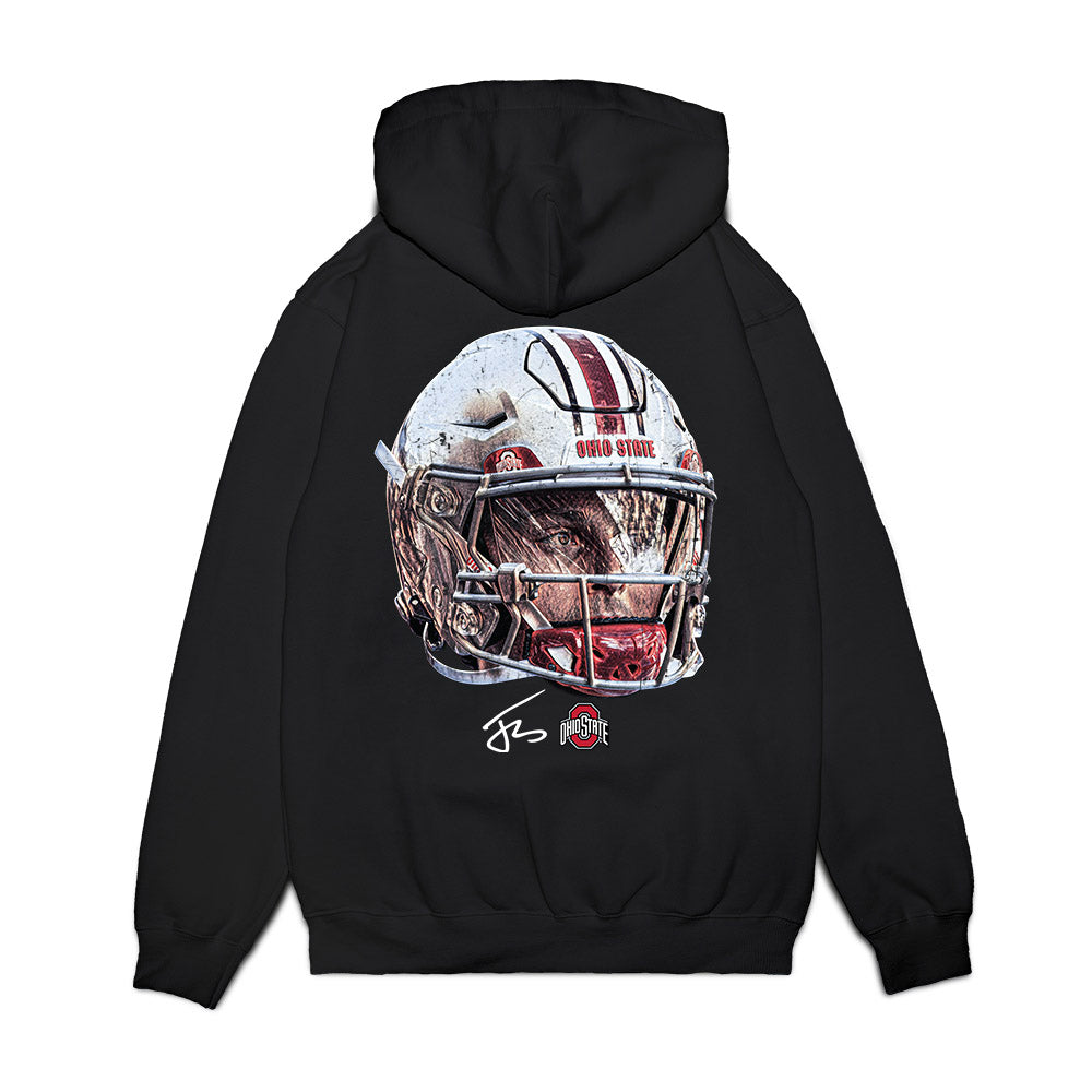Ohio State - NCAA Football : Julian Sayin - Game Face Premium Hooded Sweatshirt-1