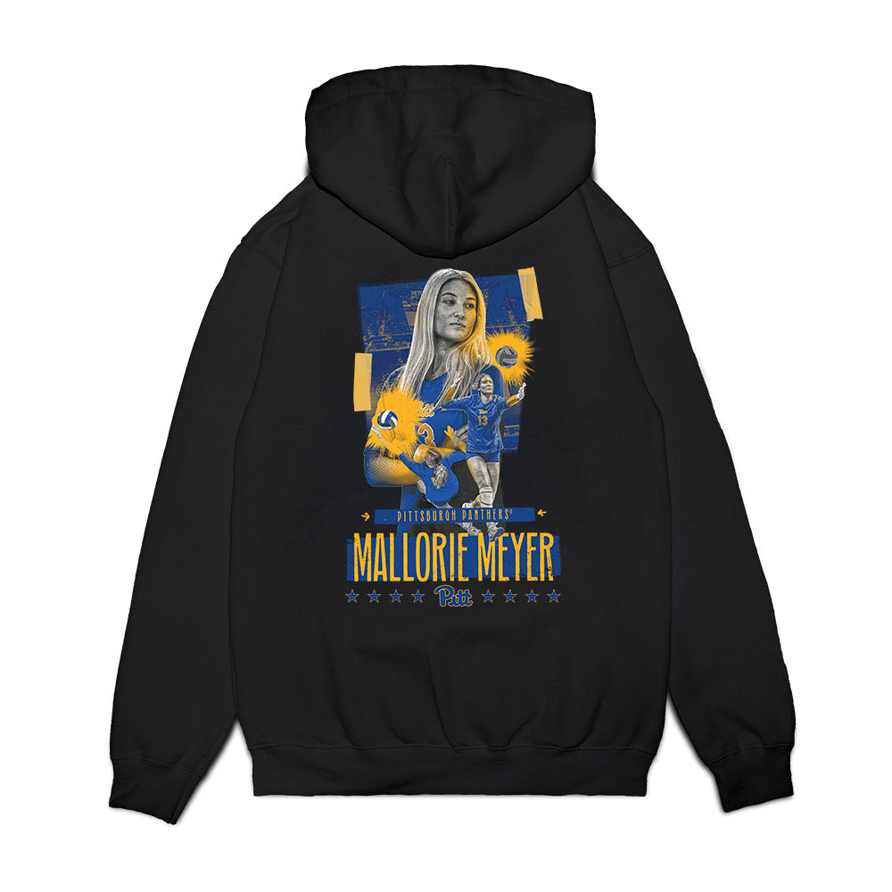 Pittsburgh - NCAA Women's Volleyball : Mallorie Meyer - Collage Premium Hooded Sweatshirt-1