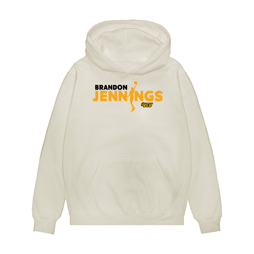 VCU - NCAA Men's Basketball : Brandon Jennings - Graphic Tee Premium Hooded Sweatshirt-0