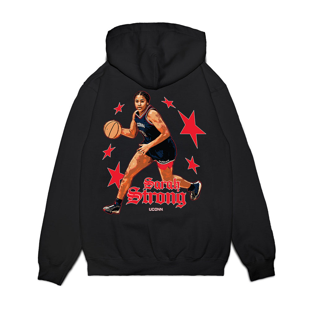 UConn - NCAA Women's Basketball : Sarah Strong - Collage Premium Hooded Sweatshirt-1