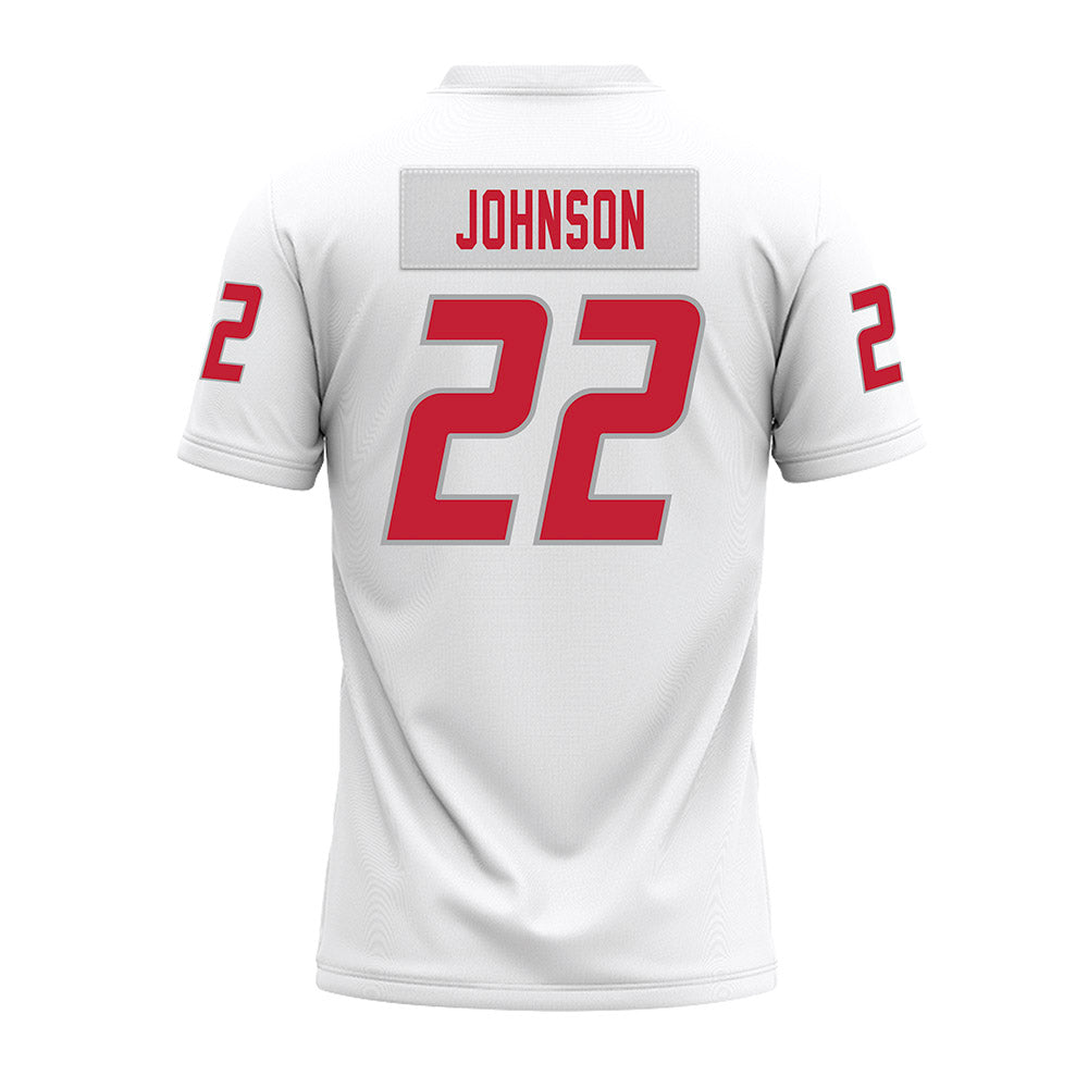 New Mexico - NCAA Football : Dimitri Johnson - White Premium Football Jersey-1