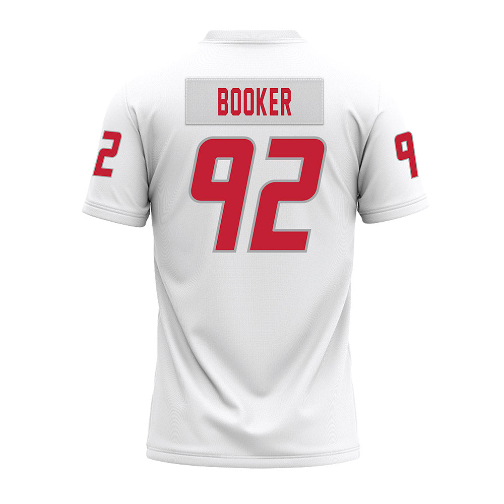 New Mexico - NCAA Football : Brian Booker - White Premium Football Jersey-1
