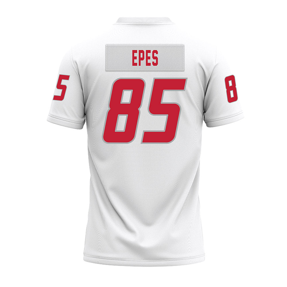 New Mexico - NCAA Football : Jackson Epes - White Premium Football Jersey-1