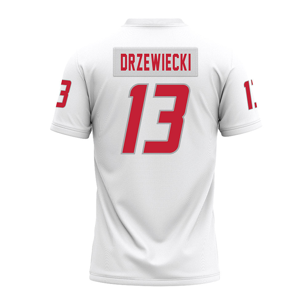 New Mexico - NCAA Football : Luke Drzewiecki - White Premium Football Jersey-1