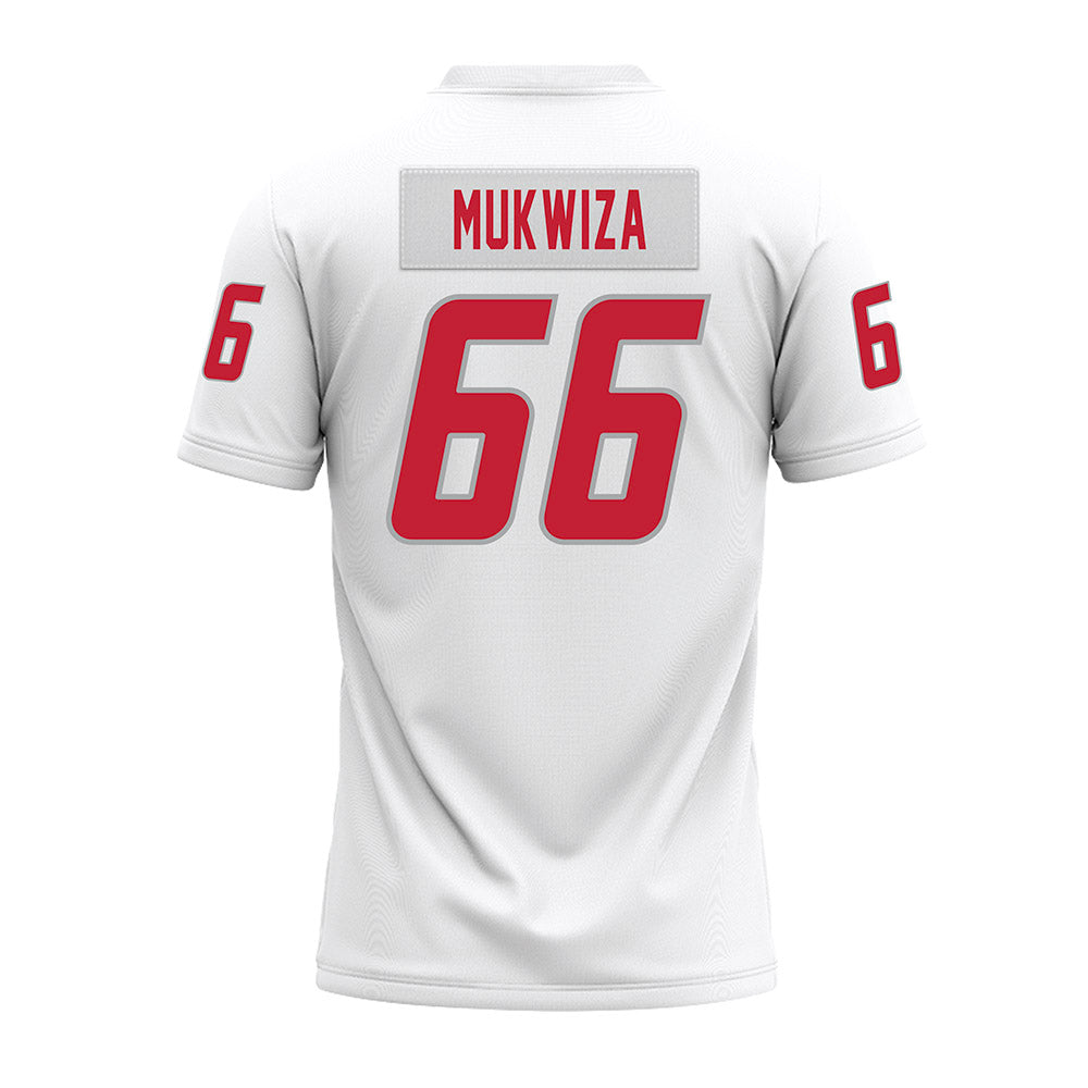 New Mexico - NCAA Football : Israel Mukwiza - White Premium Football Jersey-1