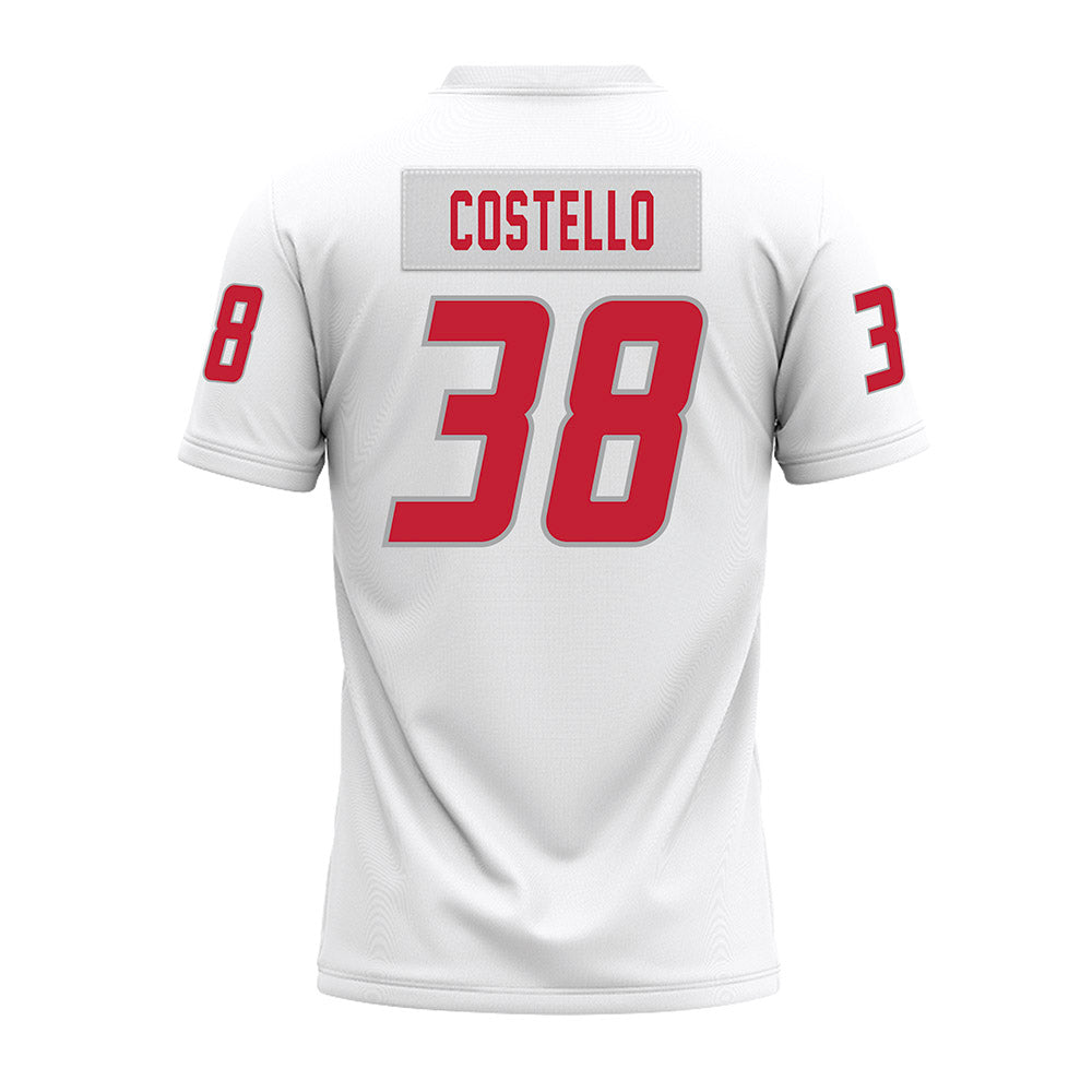 New Mexico - NCAA Football : Devin Costello - White Premium Football Jersey-1
