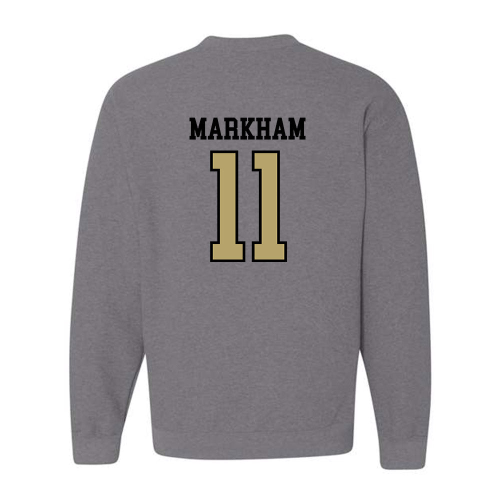 Ferrum - NCAA Women's Lacrosse : Faith Markham - Classic Shersey Crewneck Sweatshirt-1