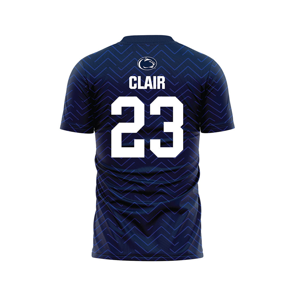 Penn State - NCAA Men's Soccer : Conor Clair - Navy Soccer Jersey-1