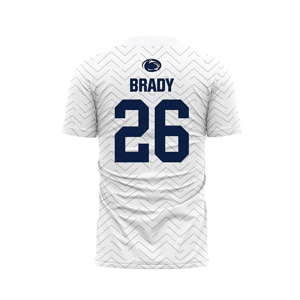 Penn State - NCAA Men's Soccer : Conrad Brady - White Soccer Jersey-1