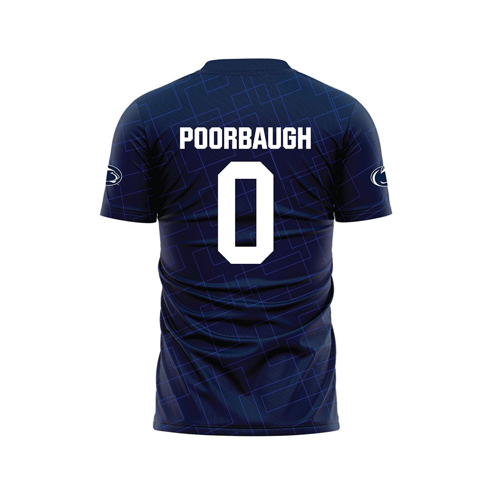 Penn State - NCAA Women's Soccer : Amanda Poorbaugh - Navy Soccer Jersey-1