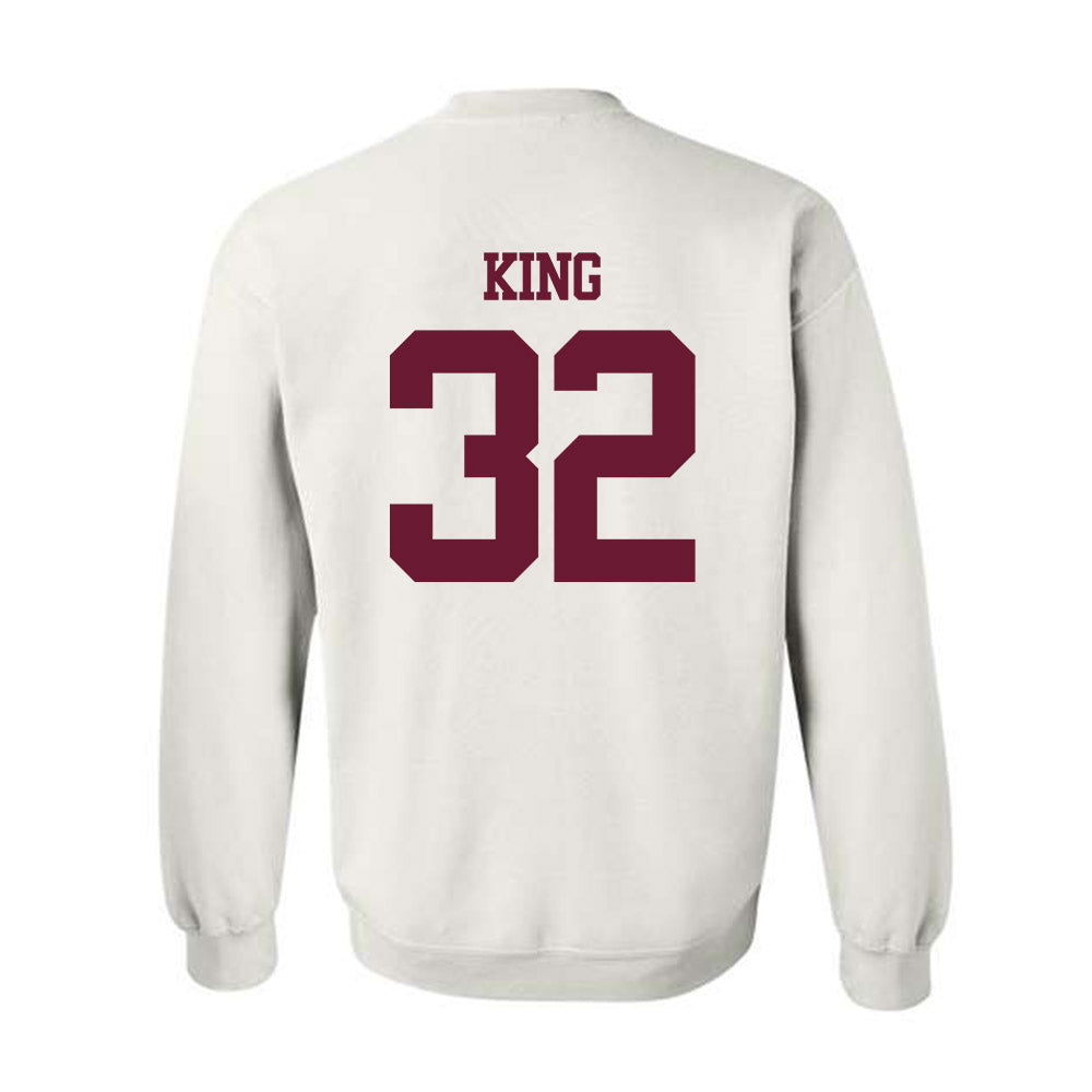 Texas A&M - NCAA Football : Taiyion King - Statement Shersey Crewneck Sweatshirt-1