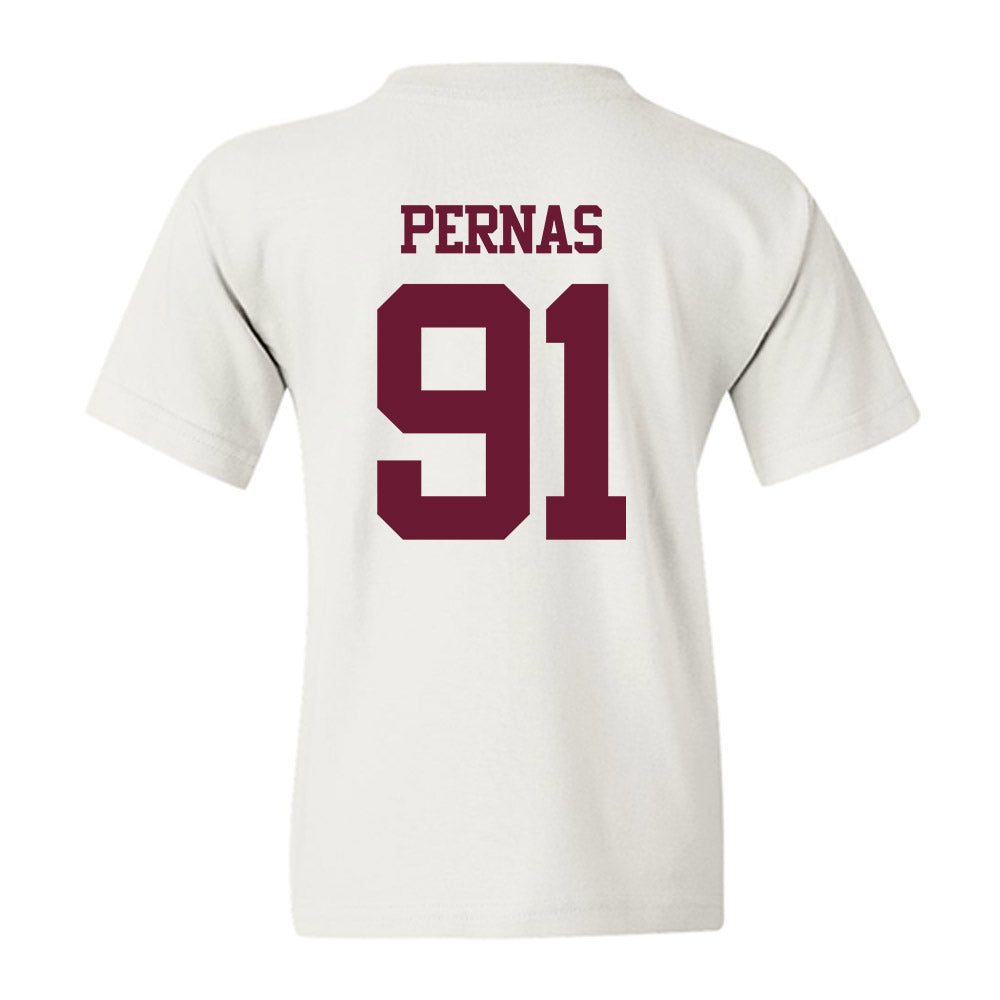 Texas A&M - NCAA Football : Lucas Pernas - Statement Shersey Youth T-Shirt-1