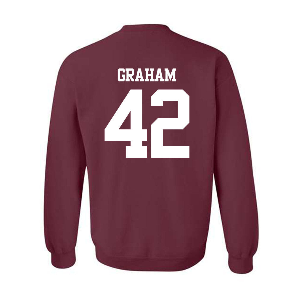 Texas A&M - NCAA Football : Jackson Graham - Statement Shersey Crewneck Sweatshirt-1