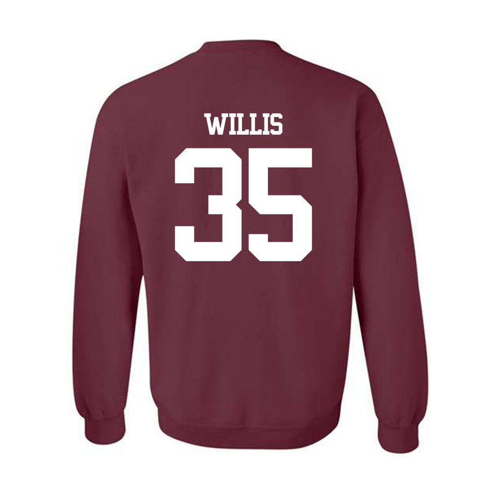 Texas A&M - NCAA Football : Isaiah Willis - Statement Shersey Crewneck Sweatshirt-1