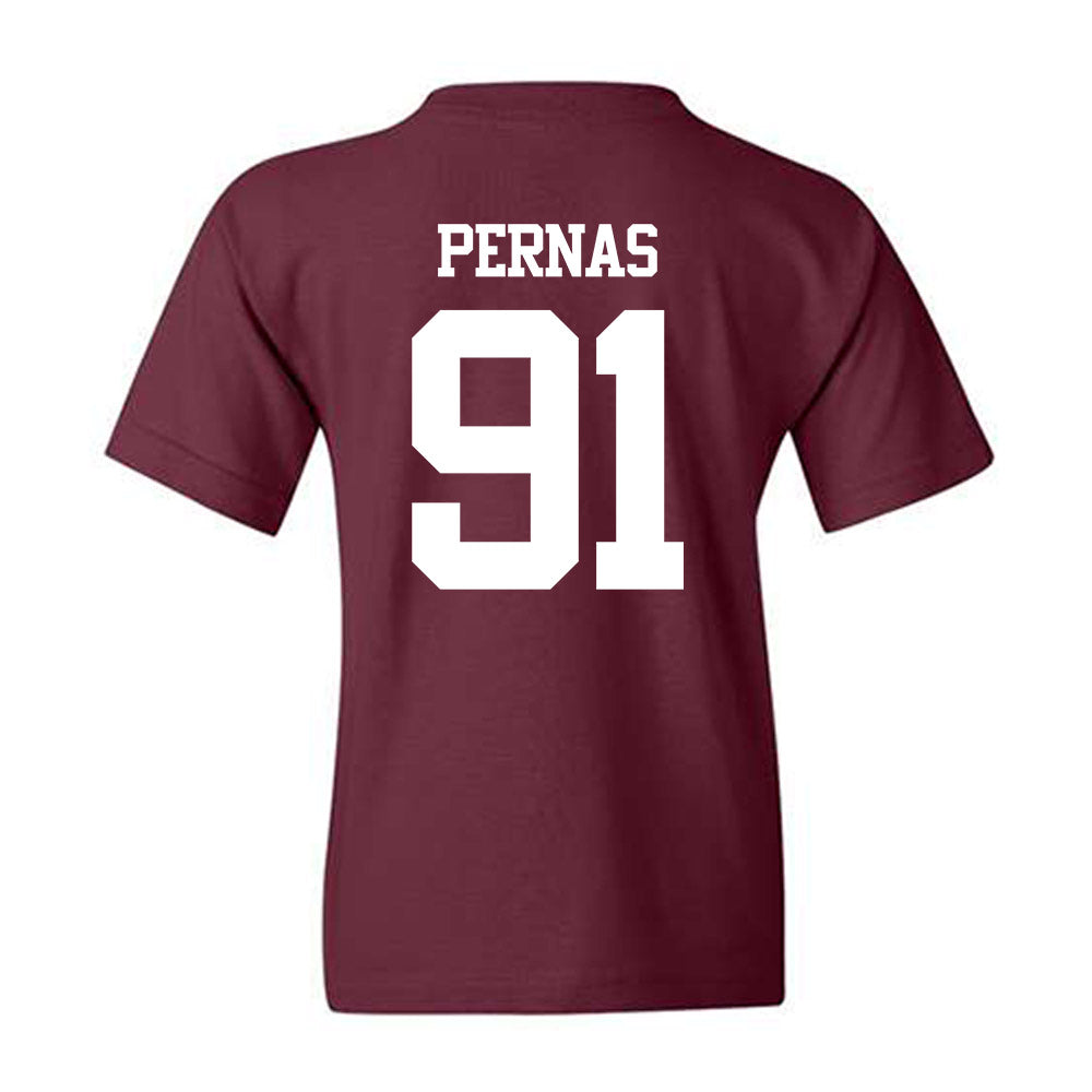 Texas A&M - NCAA Football : Lucas Pernas - Statement Shersey Youth T-Shirt-1