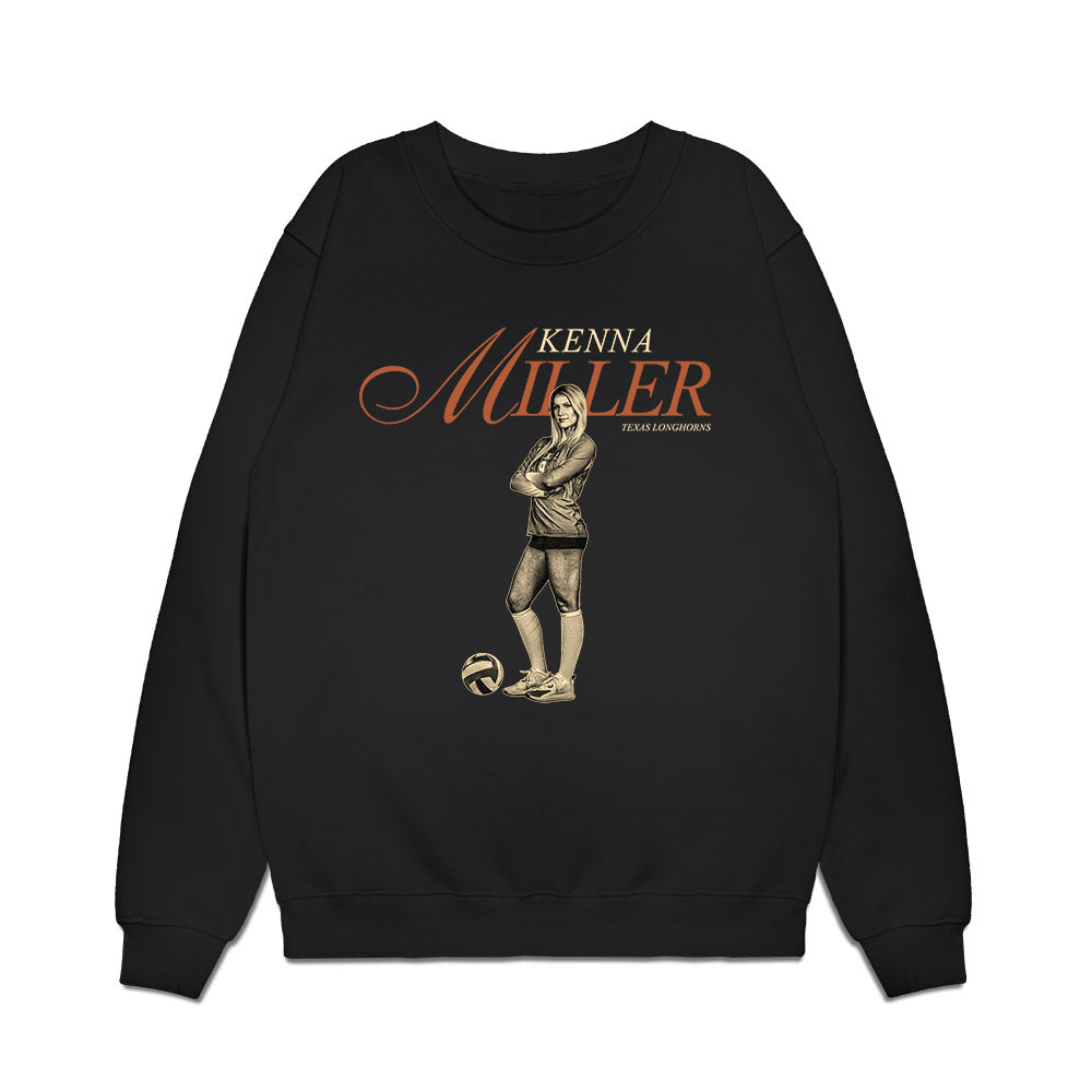 Texas - NCAA Women's Volleyball : Kenna Miller - Legacy Premium Crewneck Sweatshirt-0