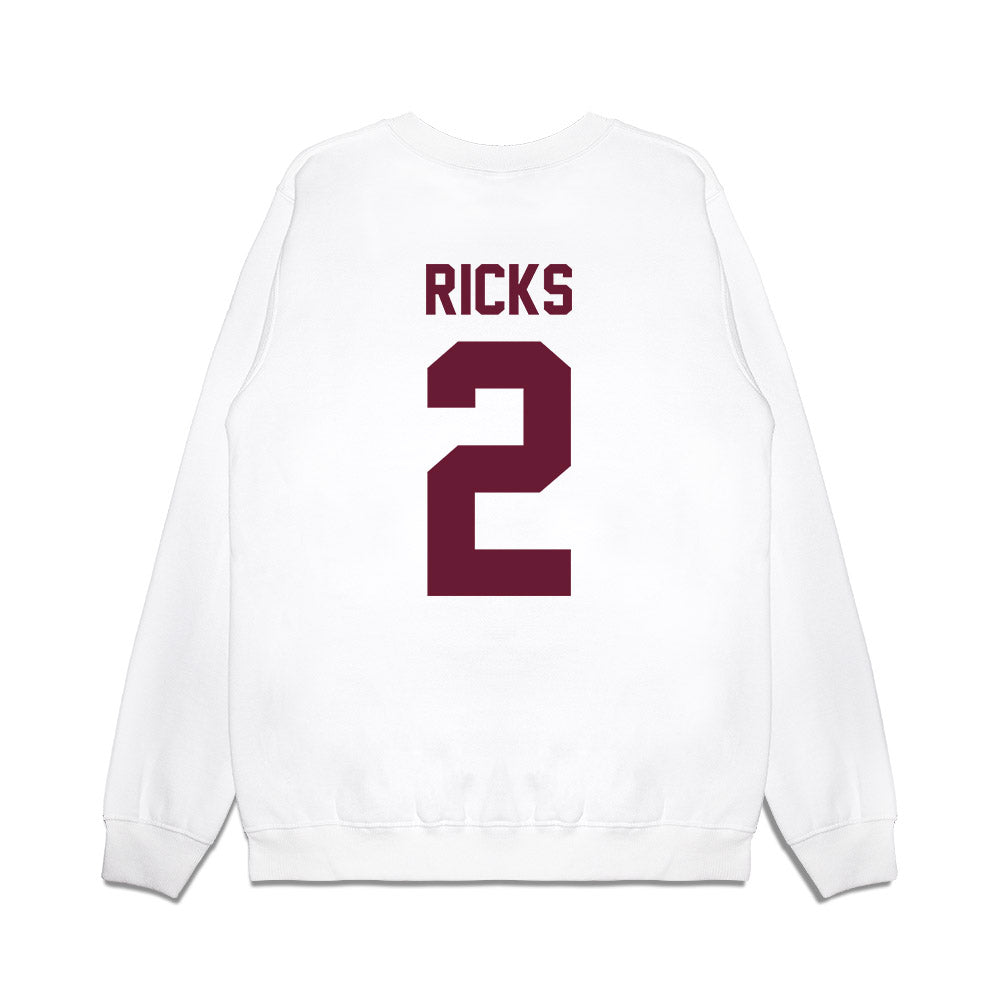 Texas A&M - NCAA Football : Dezz Ricks - Vintage Premium Crewneck Sweatshirt-1