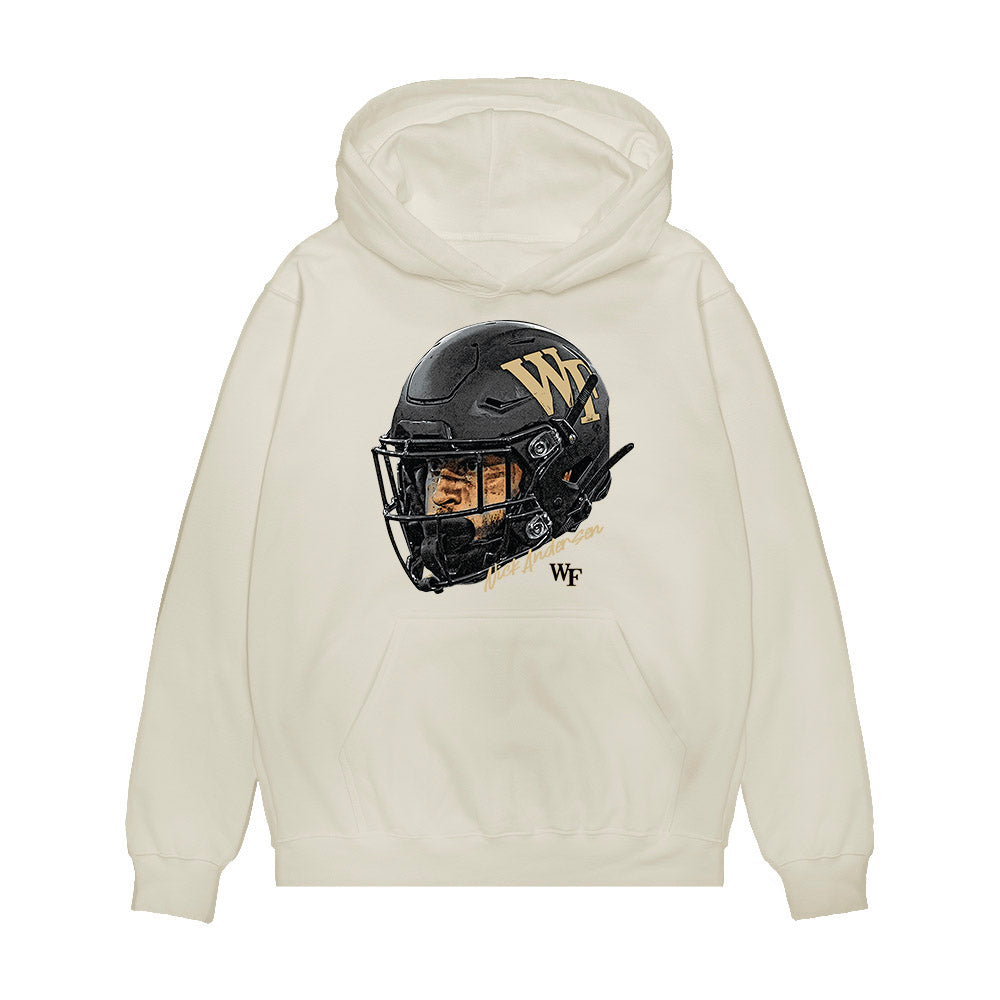 Wake Forest - NCAA Football : Nick Andersen - Game Face Premium Hooded Sweatshirt-0