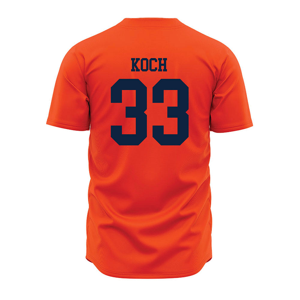 Auburn - NCAA Baseball : Mason Koch - Orange Jersey-1