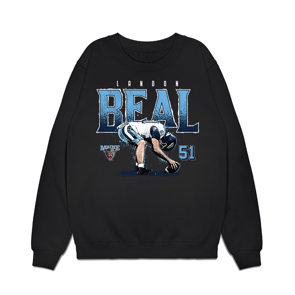 Maine - NCAA Football : Landon Beal - Collage Premium Crewneck Sweatshirt-0