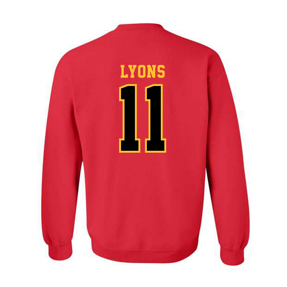 Ferris State - NCAA Women's Basketball : Grace Lyons - Replica Shersey Crewneck Sweatshirt-1