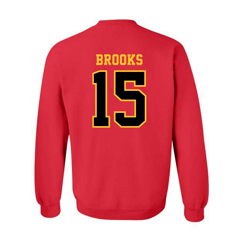 Ferris State - NCAA Men's Basketball : Jorden Brooks - Replica Shersey Crewneck Sweatshirt-1