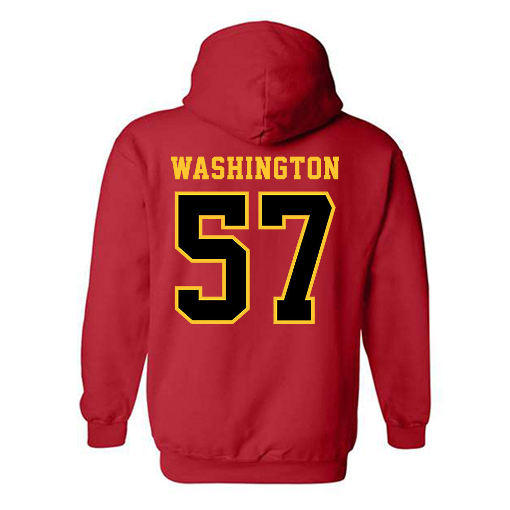 Ferris State - NCAA Football : Jaylen Washington - Replica Shersey Hooded Sweatshirt-1