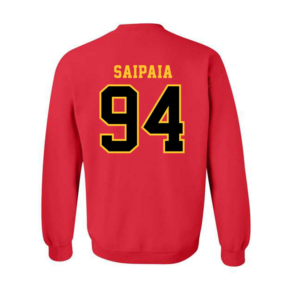 Ferris State - NCAA Football : Sio Saipaia - Replica Shersey Crewneck Sweatshirt-1