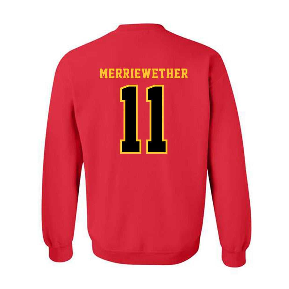 Ferris State - STUNT : Amanni Merriewether - Replica Shersey Crewneck Sweatshirt-1