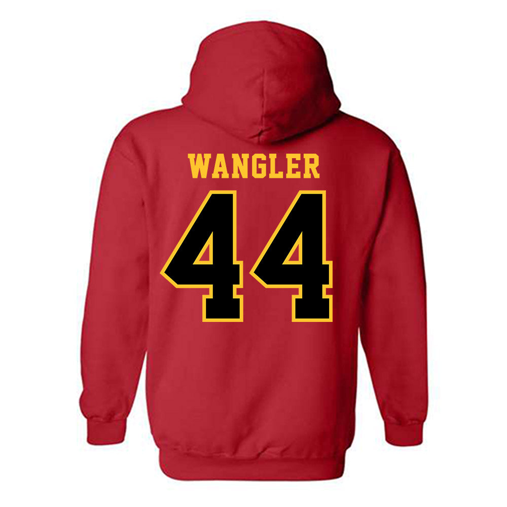 Ferris State - NCAA Softball : Addison Wangler - Replica Shersey Hooded Sweatshirt-1