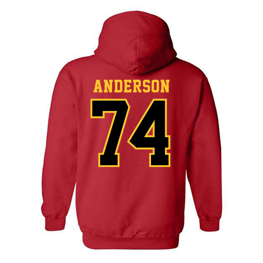 Ferris State - NCAA Football : Bobby Anderson - Replica Shersey Hooded Sweatshirt-1