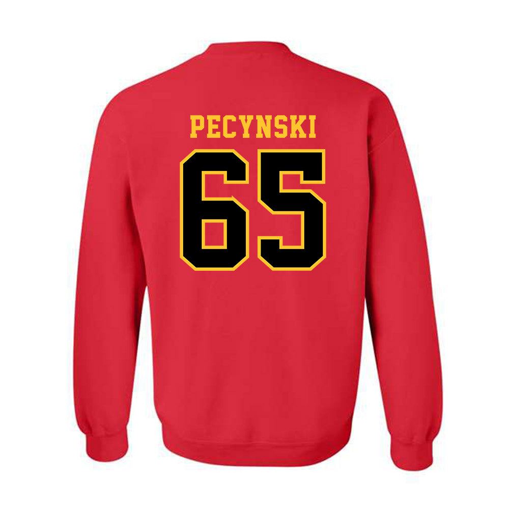 Ferris State - NCAA Football : Cory Pecynski - Replica Shersey Crewneck Sweatshirt-1