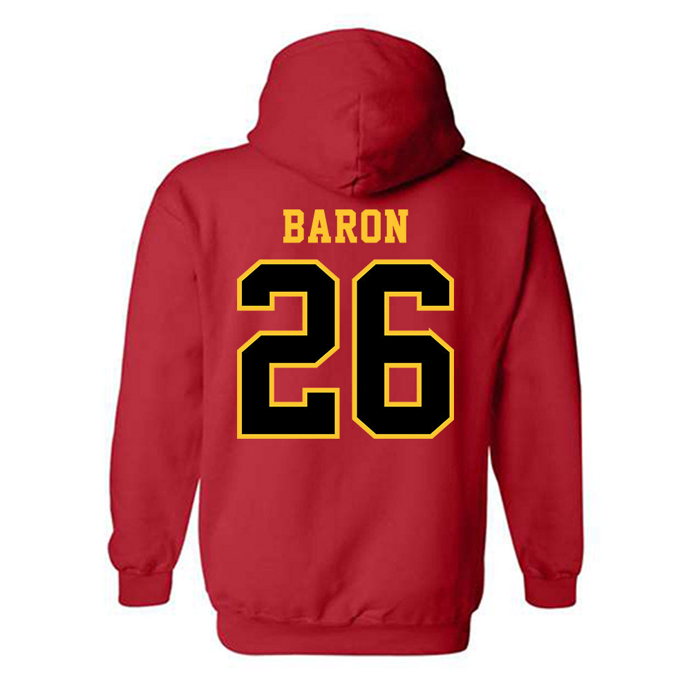 Ferris State - NCAA Women's Soccer : Isabella Baron - Replica Shersey Hooded Sweatshirt-1