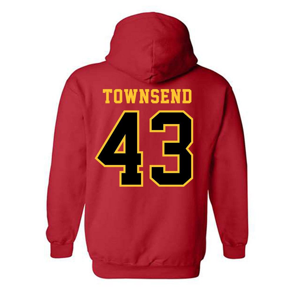 Ferris State - NCAA Football : Razah Townsend - Replica Shersey Hooded Sweatshirt-1