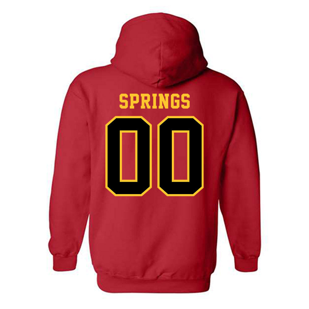 Ferris State - NCAA Football : Alex Springs - Replica Shersey Hooded Sweatshirt-1