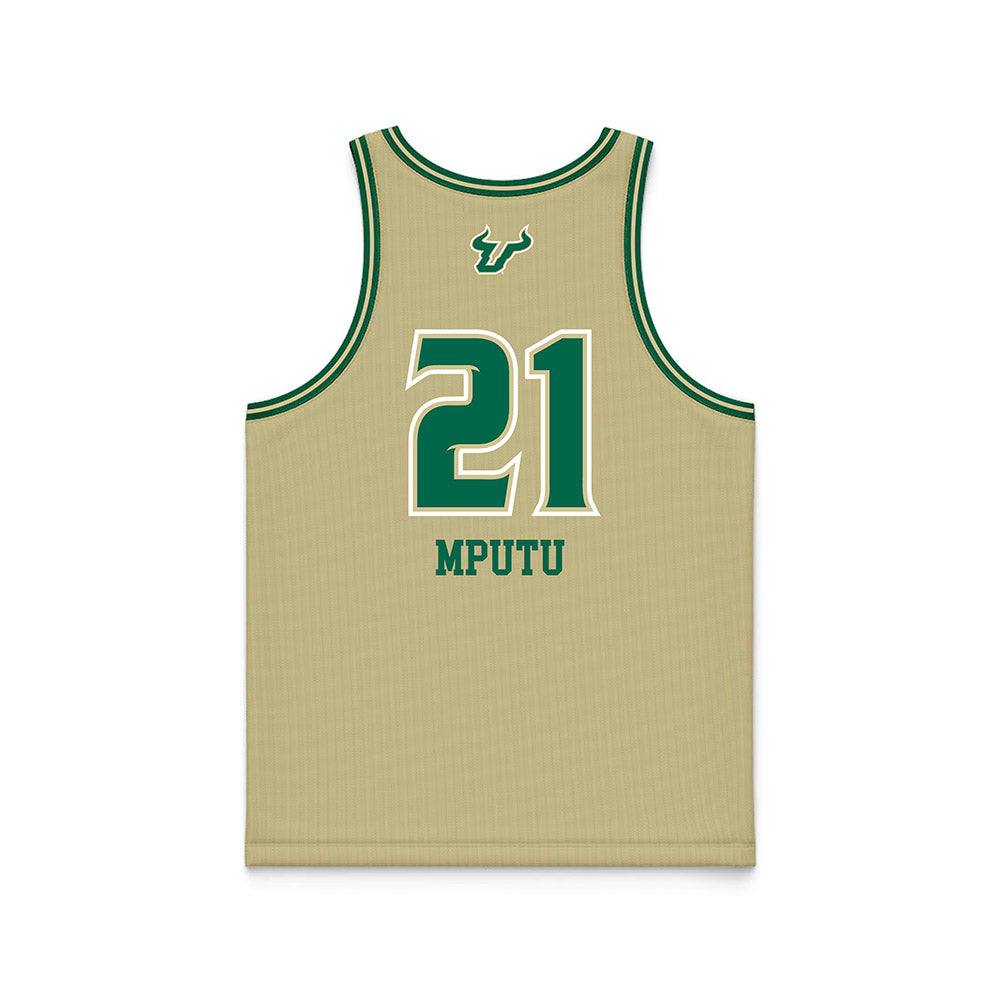 USF - NCAA Women's Basketball : Lor Mputu - Sand Basketball Jersey-1