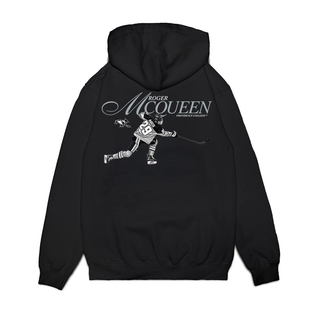 Providence - NCAA Men's Ice Hockey : Roger McQueen - Legacy Premium Hooded Sweatshirt-1