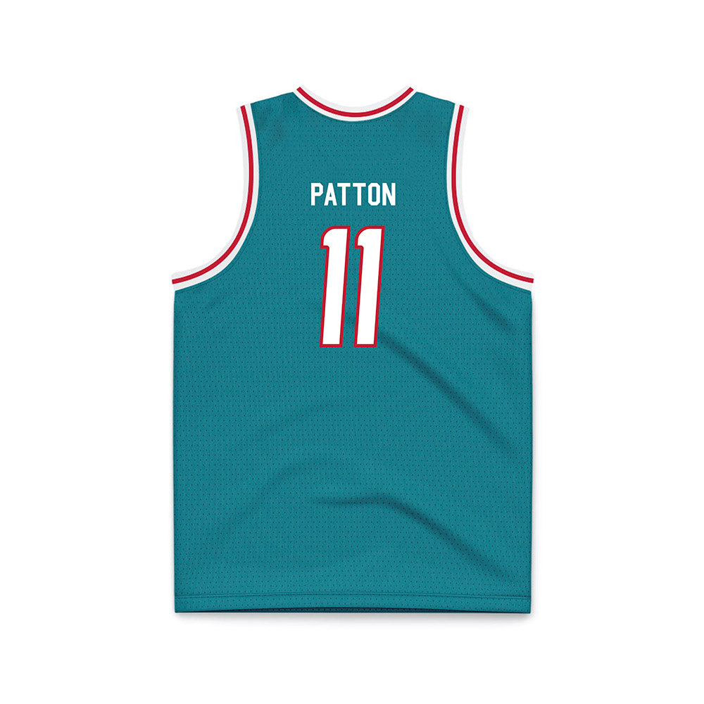 New Mexico - NCAA Men's Basketball : Kallai Patton - Turquoise Basketball Jersey-1