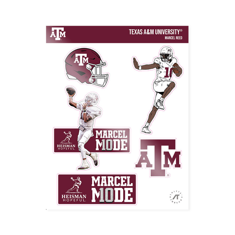 Texas A&M - NCAA Football : Marcel Reed - Heisman Sticker Sheet-0