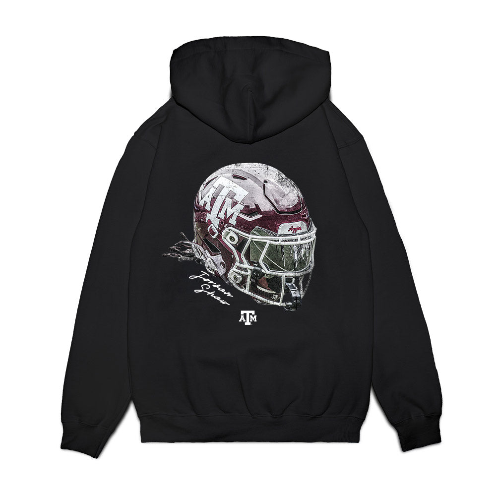 Texas A&M - NCAA Football : Jordan Shaw - Game Face Premium Hooded Sweatshirt-1
