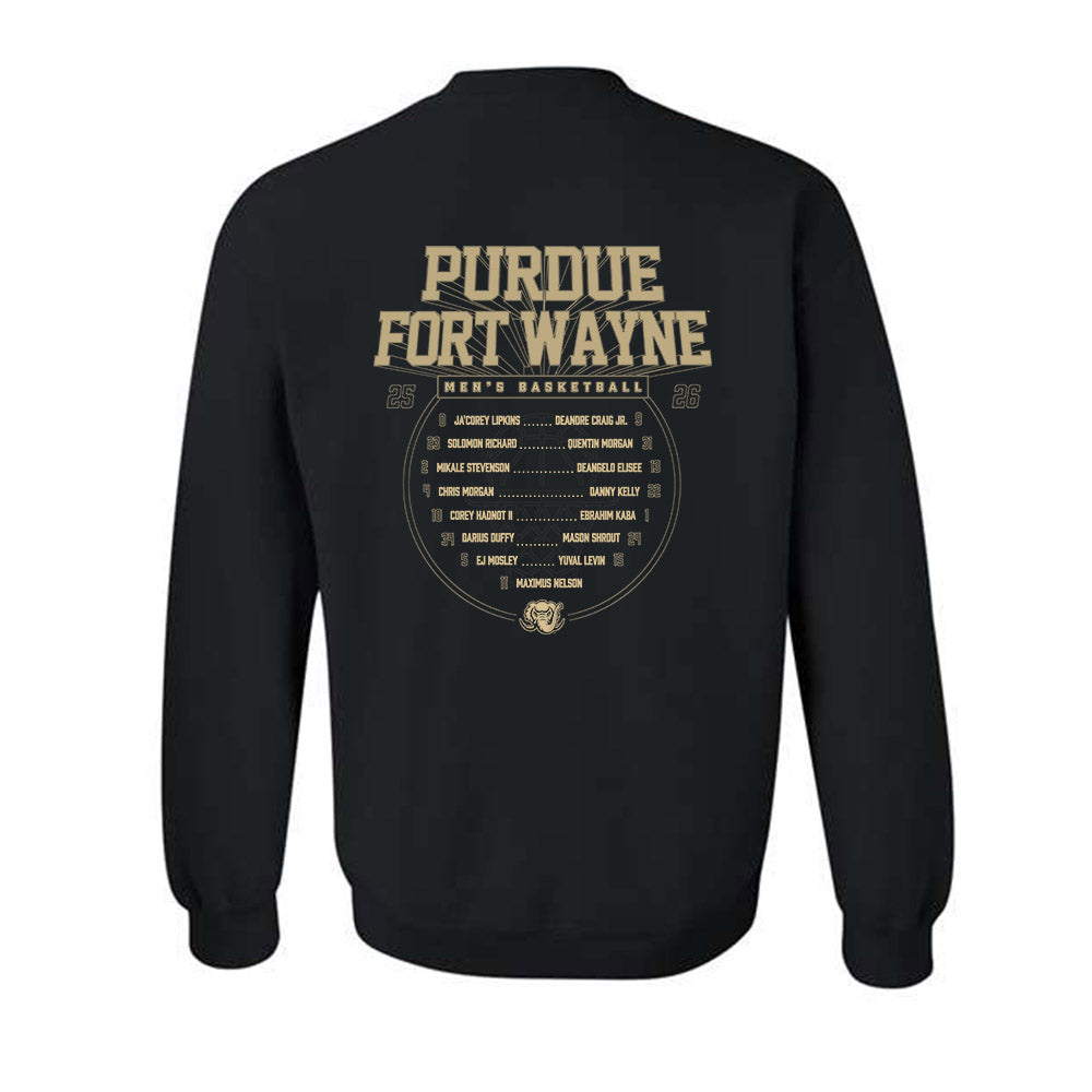 PFW - NCAA Men's Basketball : Roster Crewneck Sweatshirt-1