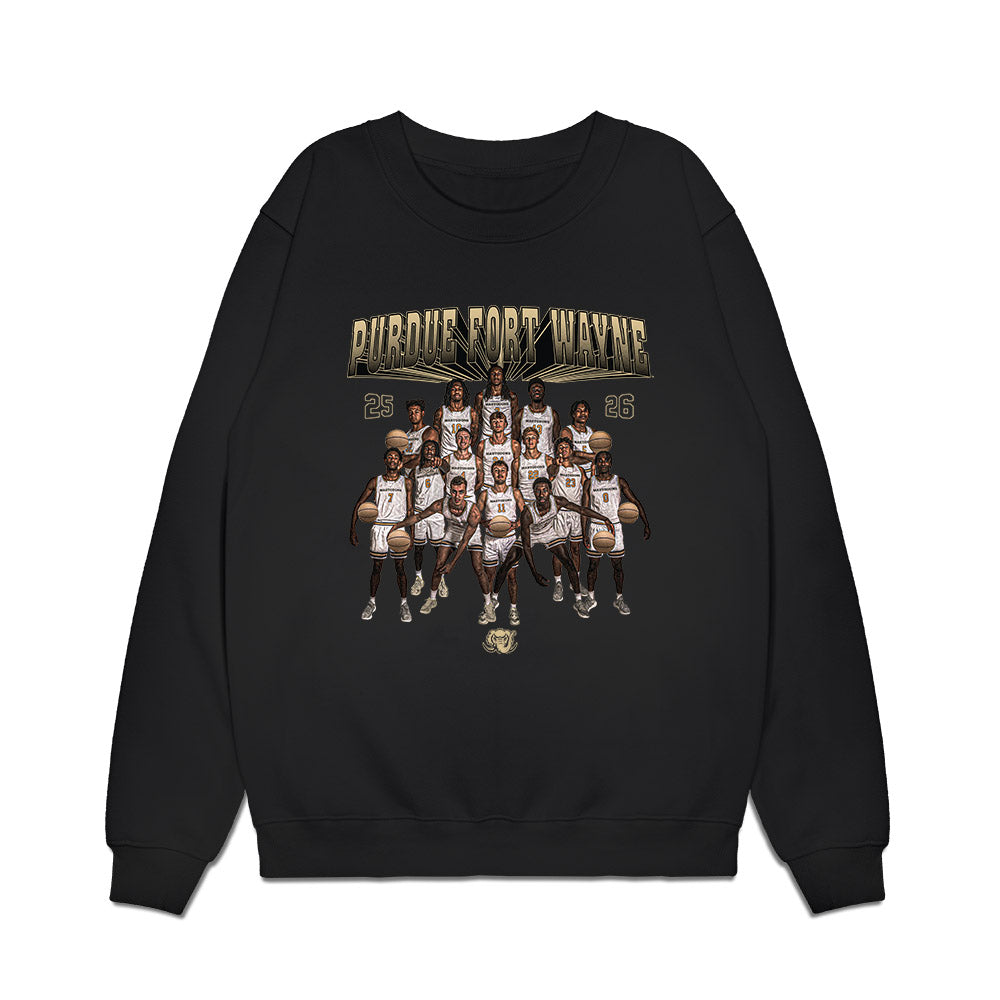 PFW - NCAA Men's Basketball : Team Collage Premium Crewneck Sweatshirt-0